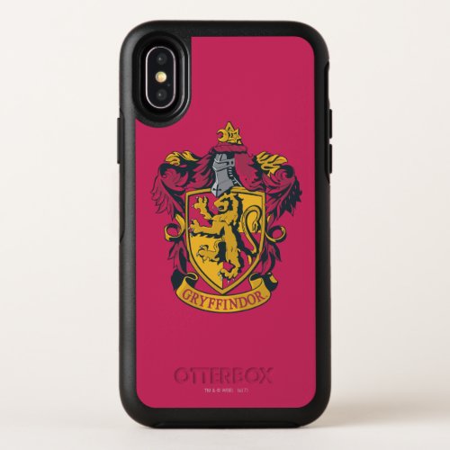 Harry Potter  Gryffindor Crest Gold and Red OtterBox Symmetry iPhone X Case