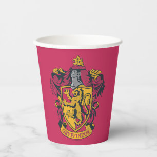 Harry Potter   Gryffindor Crest Gold and Red Paper Cups