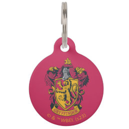 Harry Potter | Gryffindor Crest Gold and Red Pet ID Tag