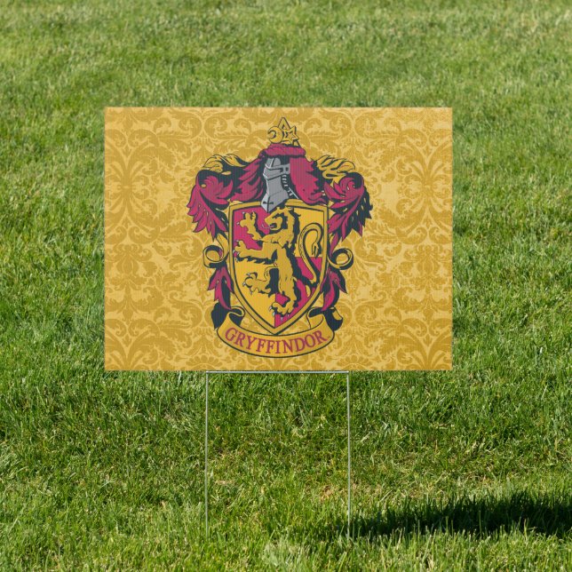 Harry Potter | Gryffindor Crest Gold and Red Sign (Insitu)