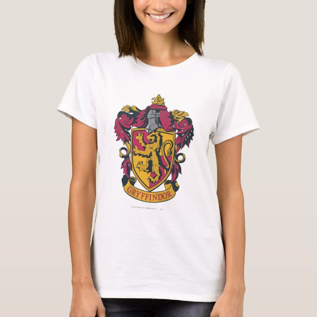 Harry Potter | Gryffindor Crest Gold and Red T-Shirt (Front)