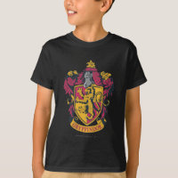 Harry Potter | Gryffindor Crest Gold and Red T-Shirt