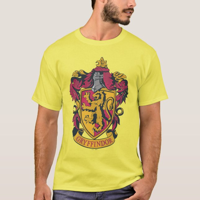 Harry Potter | Gryffindor Crest Gold and Red T-Shirt (Front)