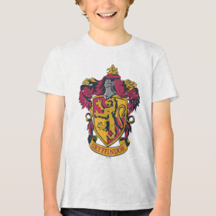 Harry Potter Gryffindor Crest Gold and Red Tri-Blend Shirt