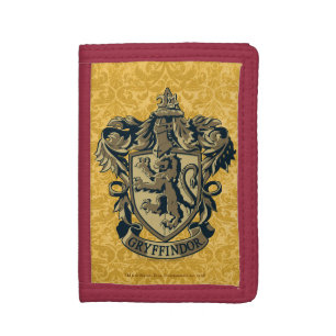 Harry Potter Gryffindor Crest Gold and Red Trifold Wallet