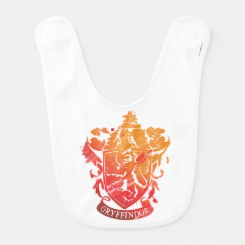 Harry Potter  Gryffindor Crest _ Splattered Baby Bib