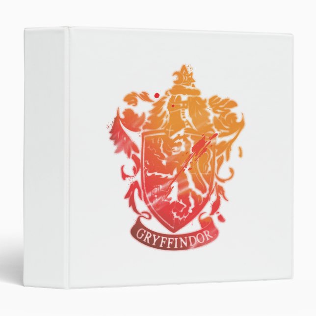 Harry Potter | Gryffindor Crest - Splattered Binder (Front/Spine)