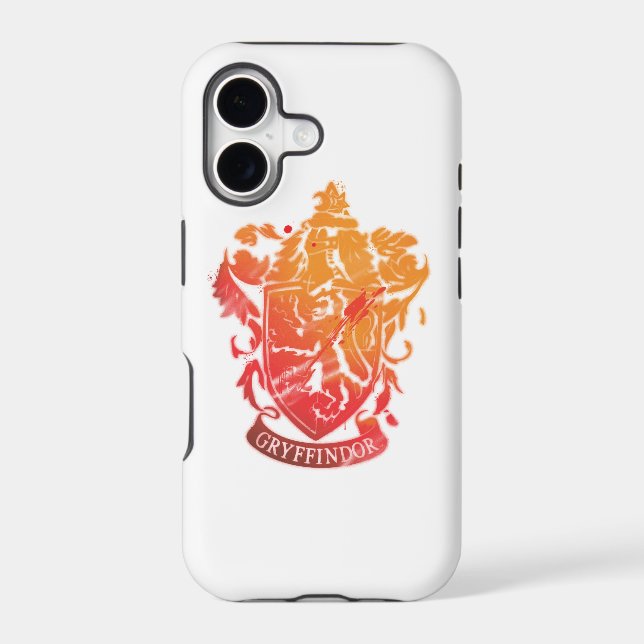 Harry Potter | Gryffindor Crest - Splattered Iphone Case (Back)