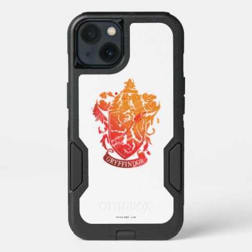 Harry Potter  Gryffindor Crest _ Splattered iPhone 13 Case