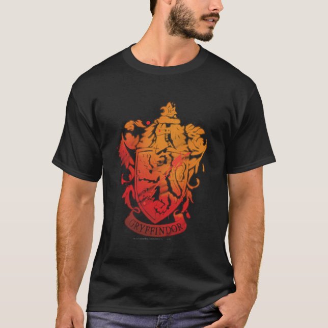 Harry Potter | Gryffindor Crest - Splattered T-Shirt (Front)