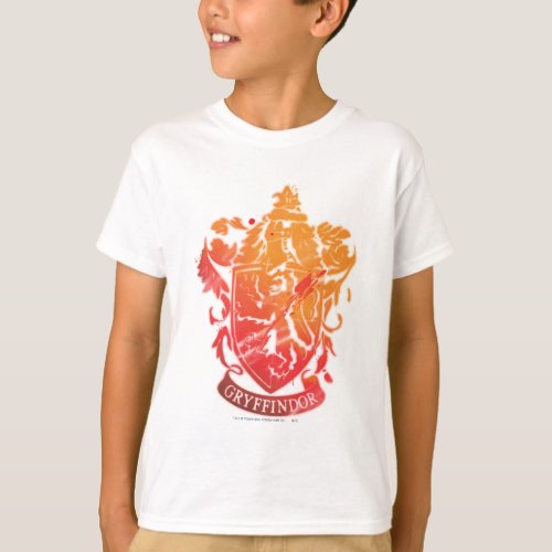 Harry Potter  Gryffindor Crest _ Splattered T_Shirt