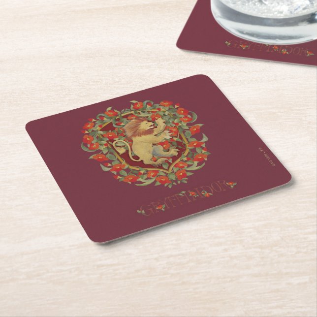 HARRY POTTER™ | GRYFFINDOR™ Crest Square Paper Coaster (Angled)