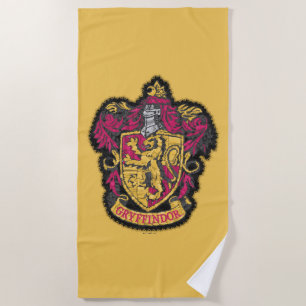 Harry Potter Gryffindor House Crest Beach Towel