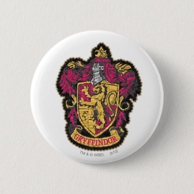 Harry Potter | Gryffindor House Crest Button (Front)