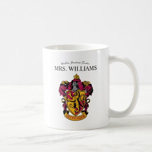 Harry Potter  Gryffindor House Crest Coffee Mug
