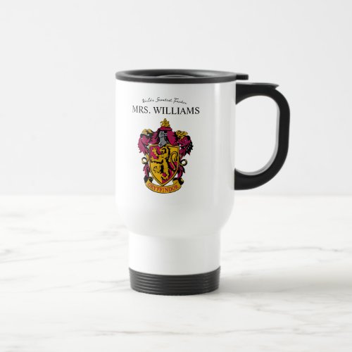 Harry Potter  Gryffindor House Crest Travel Mug