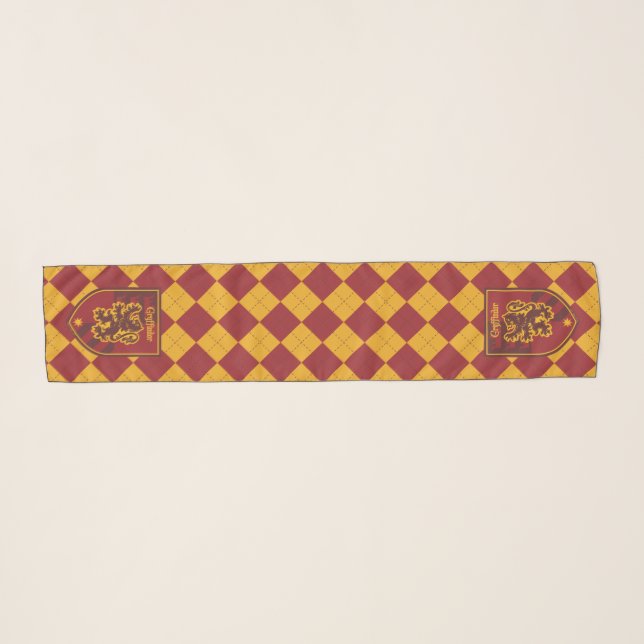 Harry Potter | Gryffindor House Pride Crest 2 Scarf (Front (Horizontal))