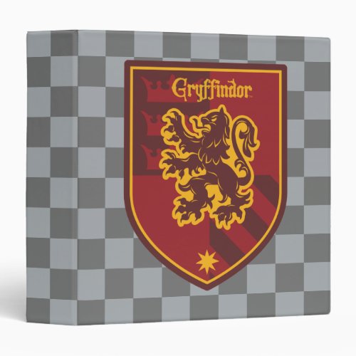 Harry Potter  Gryffindor House Pride Crest 3 Ring Binder