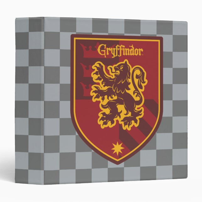 Harry Potter | Gryffindor House Pride Crest 3 Ring Binder (Front/Spine)