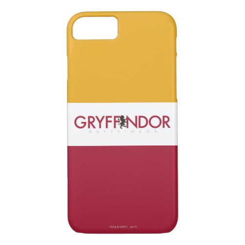 Harry Potter  Gryffindor House Pride Crest iPhone 87 Case