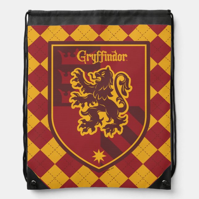 Harry Potter | Gryffindor House Pride Crest Drawstring Bag (Front)