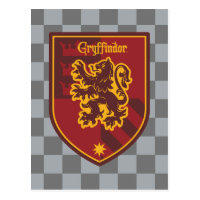 Harry Potter | Gryffindor House Pride Crest Postcard