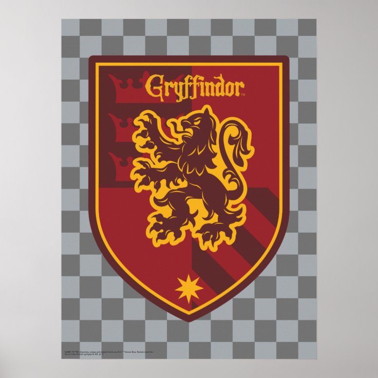 Harry Potter | Gryffindor House Pride Crest Poster | Zazzle