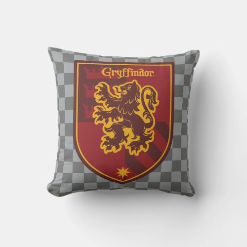 Harry Potter  Gryffindor House Pride Crest Throw Pillow