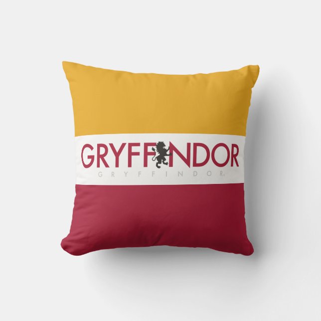 Harry Potter | Gryffindor House Pride Crest Throw Pillow (Front)