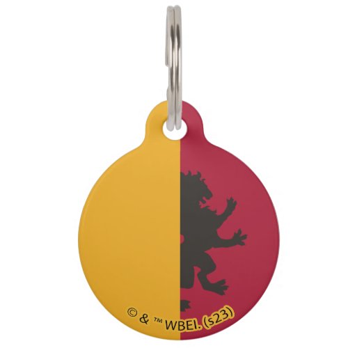 Harry Potter  Gryffindor House Pride Graphic Pet ID Tag