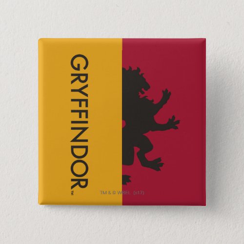 Harry Potter  Gryffindor House Pride Graphic Pinback Button