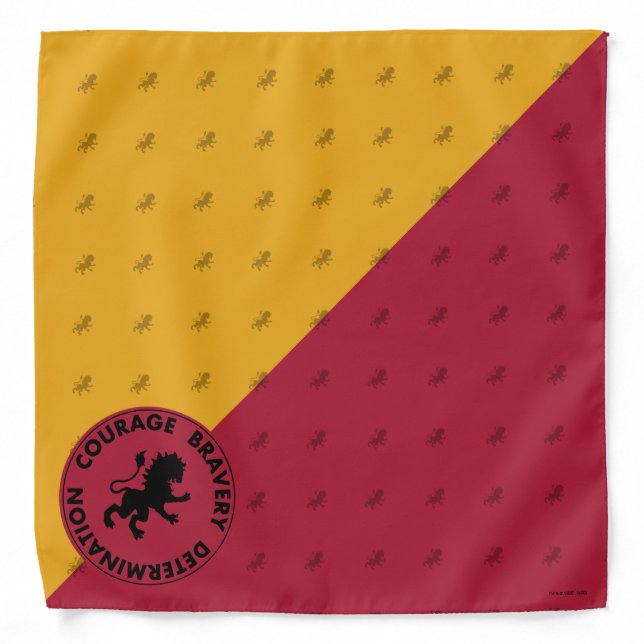 Harry Potter | GRYFFINDOR™ House Traits Graphic Bandana (Front)