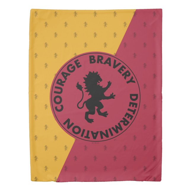 Harry Potter | GRYFFINDOR™ House Traits Graphic Duvet Cover (Front)