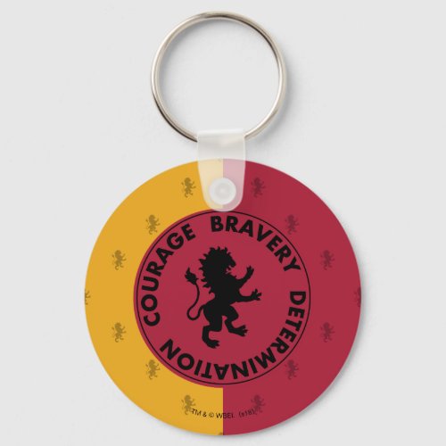 Harry Potter  GRYFFINDOR House Traits Graphic Keychain