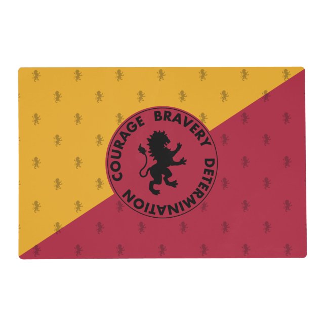 Harry Potter | GRYFFINDOR™ House Traits Graphic Placemat (Front)