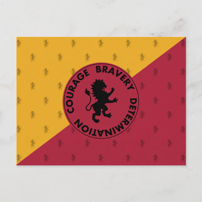 Harry Potter GRYFFINDOR™ House Traits Graphic Postcard Zazzle