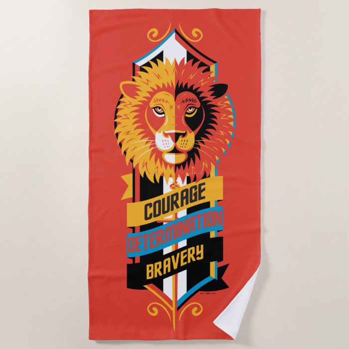 Harry Potter | GRYFFINDOR™ House Traits Sigil Beach Towel