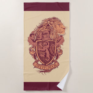 Harry Potter Gryffindor Lion Crest Beach Towel