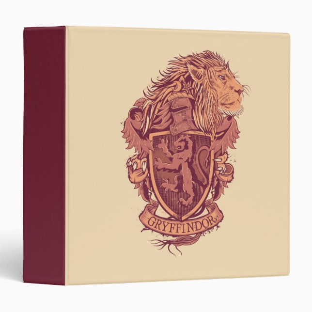 Harry Potter | Gryffindor Lion Crest Binder (Front/Spine)