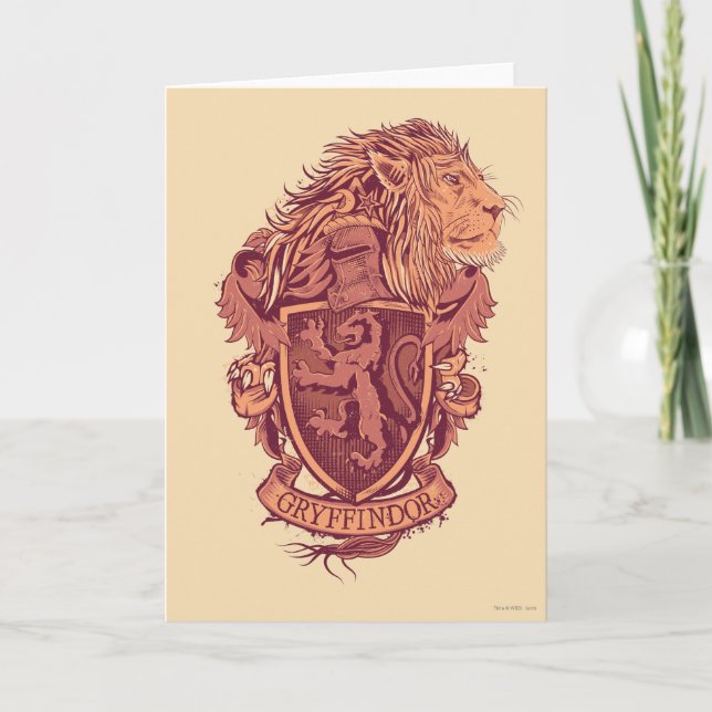 Harry Potter | Gryffindor Lion Crest Card (Front)
