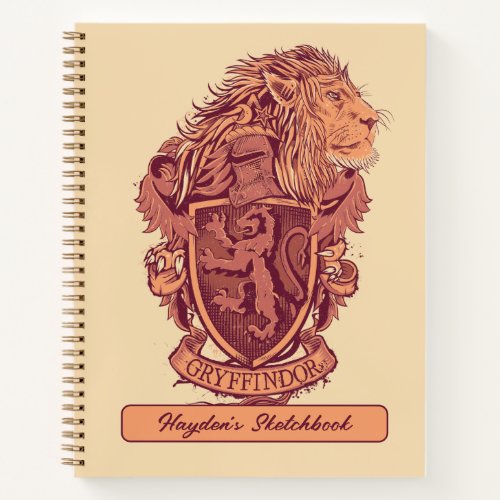 Harry Potter  Gryffindor Lion Crest Drawing Notebook