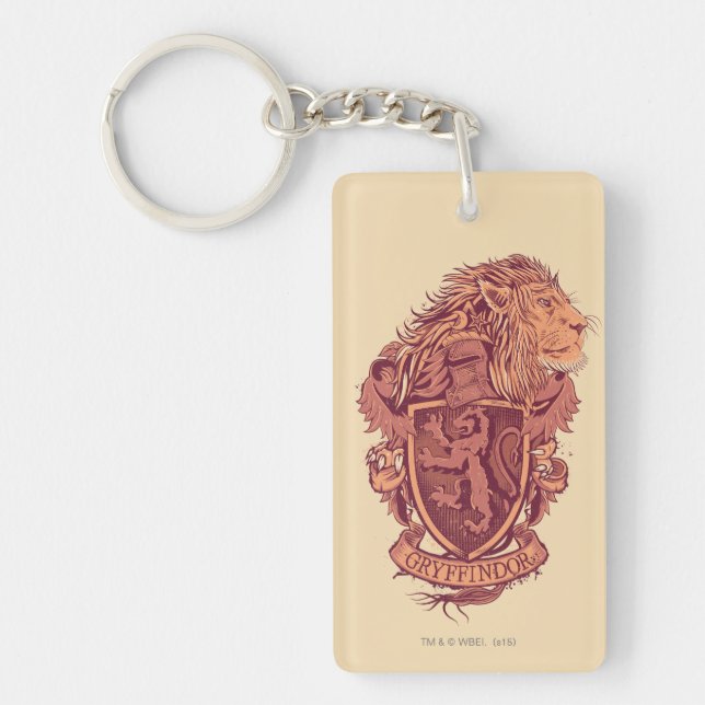 Harry Potter | Gryffindor Lion Crest Keychain (Front)