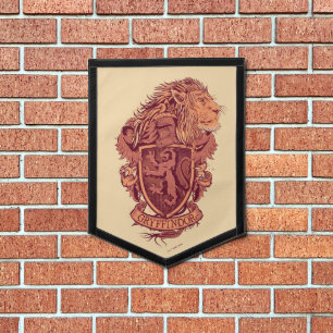 Harry Potter   Gryffindor Lion Crest Pennant