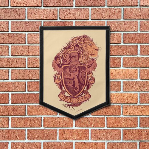 Harry Potter  Gryffindor Lion Crest Pennant