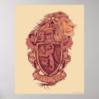 Harry Potter | Gryffindor Lion Crest Poster