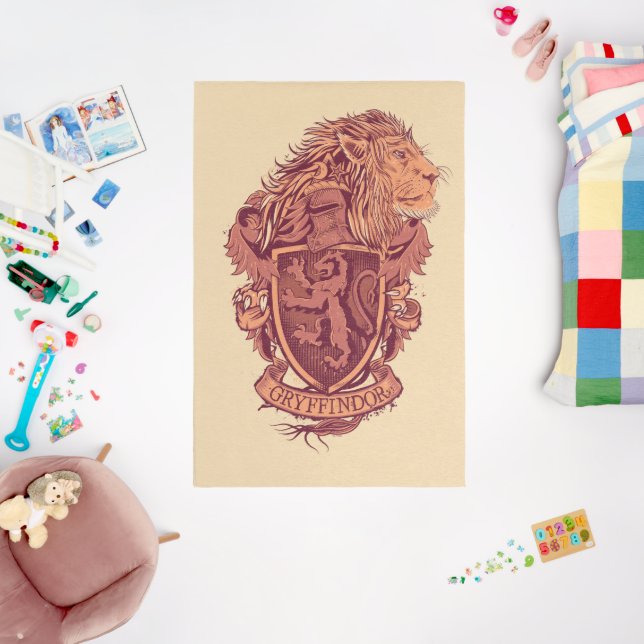 Harry Potter | Gryffindor Lion Crest Rug (Insitu (Babyroom))