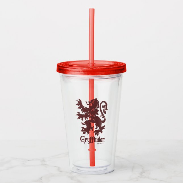 Harry Potter | Gryffindor Lion Graphic Acrylic Tumbler (Front)