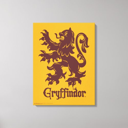 Harry Potter  Gryffindor Lion Graphic Canvas Print