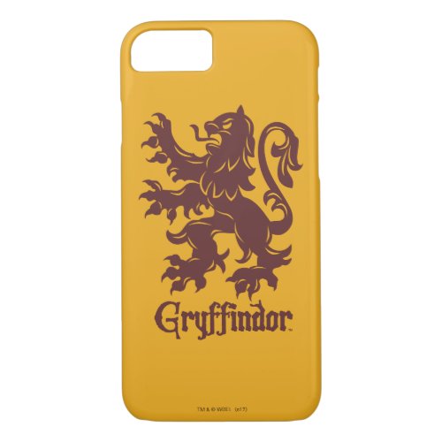 Harry Potter  Gryffindor Lion Graphic iPhone 87 Case