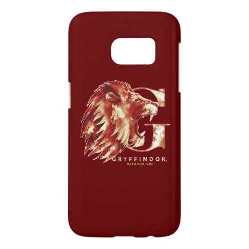 Harry Potter  GRYFFINDOR Lion Watercolor Samsung Galaxy S7 Case